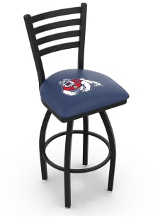 Fresno State Bulldogs High Back Swivel Pub Stool - Black