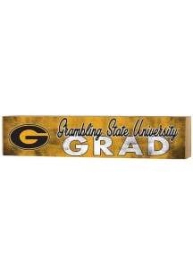 KH Sports Fan Grambling State Tigers Grad graduation graphic Sign - Yellow