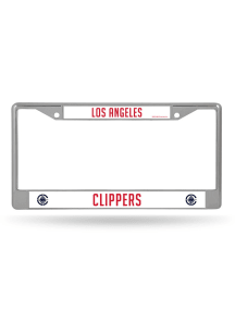 Los Angeles Clippers Premium Chrome License Plate Frame - Silver