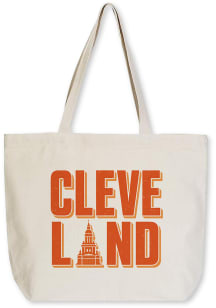 Cleveland Block Letter Tote Reusable Bag