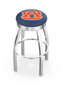 Auburn Tigers 3 Ring Chrome Seat Pub Stool - Silver