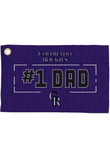 Colorado Rockies #1 Dad Waffle Golf Towel