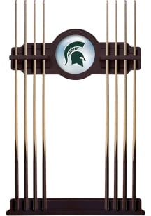 Michigan State Spartans Solid Wood Cue Rack Pool Table