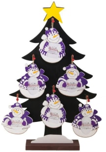 K-State Wildcats 3 Asst Ornament - Purple