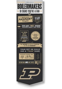Purdue Boilermakers Wall Art Sign - Gold