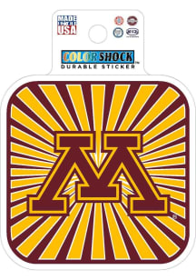 Minnesota Golden Gophers 3" Burst Durable Stickers - Maroon