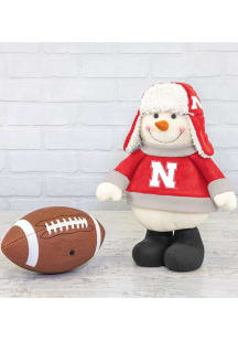 Nebraska Cornhuskers Sherpa Snowman Decor