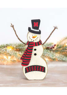Nebraska Cornhuskers Resin Snowman Decor