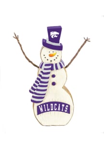 K-State Wildcats Resin Snowman Decor