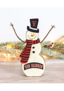 Texas Tech Red Raiders Resin Snowman Decor