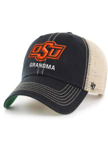 47 Oklahoma State Cowboys Grandma Trawler Adjustable Hat - Black