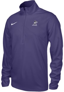 Nike K-State Wildcats Mens Purple Varsity Willie Football Training Long Sleeve Qtr Zip Pullover