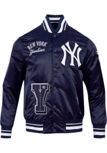 Pro Standard New York Yankees Mens Blue Sublimated Midnight Sky Light Weight Jacket