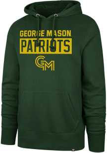 47 George Mason University Mens Green Iced Framework Headline Hood Long Sleeve Hoodie