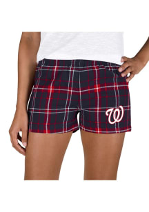 Concepts Sport Washington Nationals Womens Red Ultimate Flannel Shorts