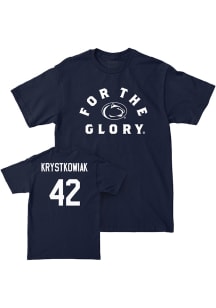 Finley Krystkowiak Penn State Nittany Lions Youth Navy Blue NIL For The Glory Player Tee