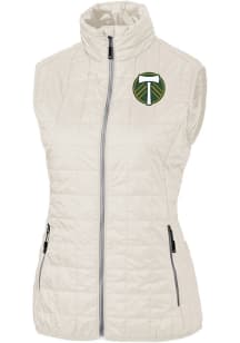 Cutter and Buck Portland Timbers Womens White Rainier PrimaLoft Vest