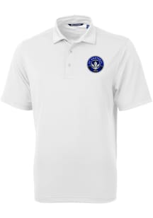 Cutter and Buck Montreal Impact Mens White Virtue Eco Pique Short Sleeve Polo