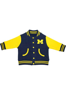Michigan Wolverines Toddler Blue Varsity Outerwear Light Weight Jacket