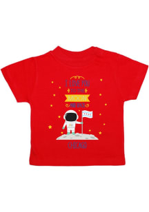 Chicago Toddler Red To the Moon and Back Short Sleeve T-Shirt