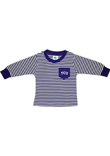 TCU Horned Frogs Baby Purple Pocket Long Sleeve T-Shirt