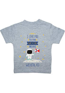 Wichita Toddler Grey To the Moon and Back Short Sleeve T-Shirt