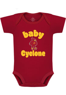 Iowa State Cyclones Baby Cardinal Baby Mascot Short Sleeve One Piece