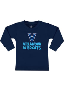 Villanova Wildcats Toddler Navy Blue Playful Long Sleeve T-Shirt