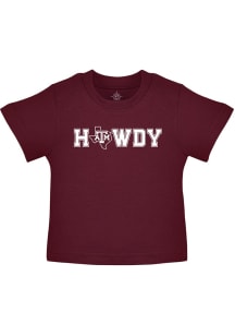 Texas A&M Aggies Toddler Maroon HOWDY Short Sleeve T-Shirt
