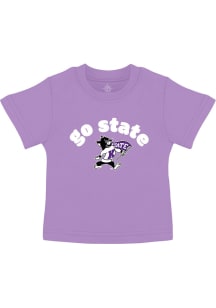 K-State Wildcats Infant Willie Short Sleeve T-Shirt Lavender