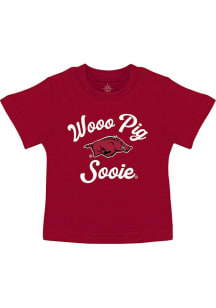 Arkansas Razorbacks Infant Team Chant Short Sleeve T-Shirt Cardinal