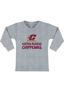 Central Michigan Chippewas Toddler Grey Playful Long Sleeve T-Shirt