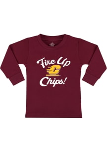 Central Michigan Chippewas Toddler Maroon Fire Up Long Sleeve T-Shirt