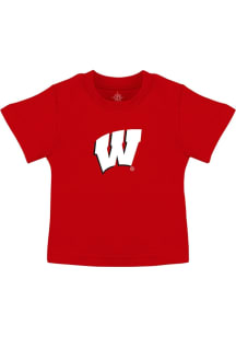 Wisconsin Badgers Toddler Red Flying W Short Sleeve T-Shirt