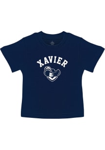 Xavier Musketeers Infant Arch Mascot Short Sleeve T-Shirt Navy Blue