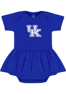 Kentucky Wildcats Baby Blue Picot Short Sleeve One Piece