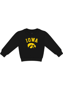 Iowa Hawkeyes Toddler Gold Mascot Long Sleeve Crew Sweatshirt