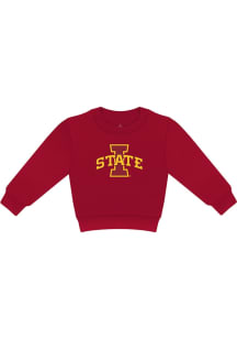 Iowa State Cyclones Toddler Cardinal Primary Logo Long Sleeve Crew Sweatshirt