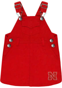 Nebraska Cornhuskers Baby Girls Red Jumper Short Sleeve Dress