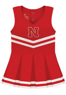 Nebraska Cornhuskers Baby Red Primary Logo Sets Cheer Dress