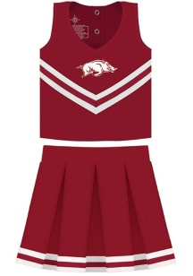 Arkansas Razorbacks Toddler Girls Cardinal Primary Logo Set Sets Cheer