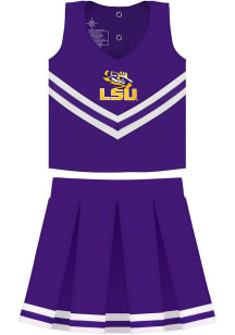 LSU Tigers Toddler Girls Purple Primary Logo Set Sets Cheer