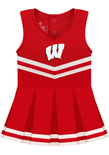 Wisconsin Badgers Toddler Girls Red Primary Logo Set Sets Cheer Dress