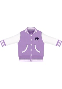 K-State Wildcats Baby Lavender Varsity Light Weight Jacket