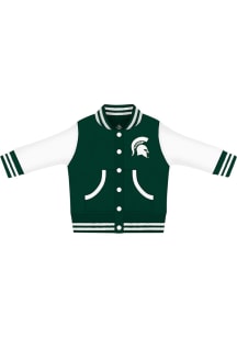 Michigan State Spartans Baby Green Varsity Light Weight Jacket