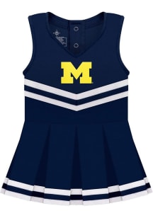 Michigan Wolverines Baby Blue Embroidered Sets Cheer Dress