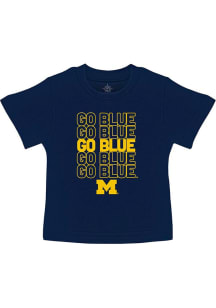 Michigan Wolverines Toddler Blue Go Blue Short Sleeve T-Shirt