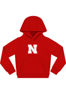 Nebraska Cornhuskers Toddler Red Primary Logo Long Sleeve Hooded Sweatshirt