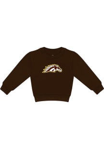 Western Michigan Broncos Toddler Brown Primary Logo Long Sleeve Crew Sweatshirt