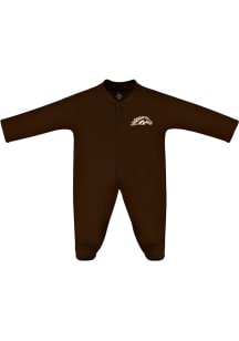 Western Michigan Broncos Baby Brown Footed Loungewear One Piece Pajamas